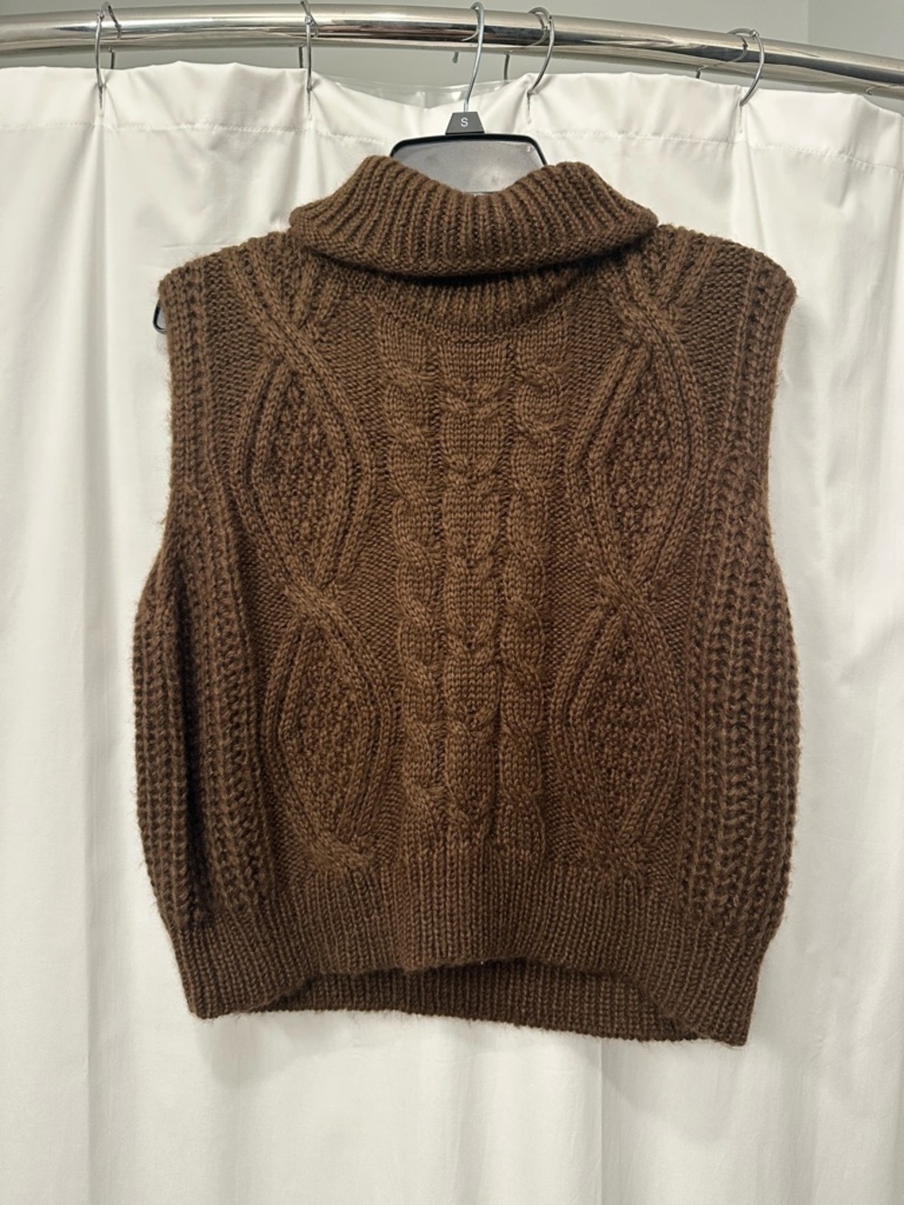 Anthropologie Turtleneck Cable Knit Sweater Brown🤎